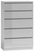M5 fiókos szekrény, fehér