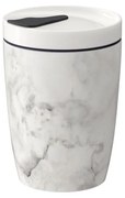 Like To Go szürke-fehér porcelán utazóbögre, 290 ml - Villeroy & Boch