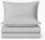 Szürke kétszemélyes-hosszabbított renforcé pamut ágyneműhuzat 240x220 cm Checkered – Mila Home Luxury