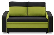 Hewlet kanapé, szövet anyag, fekete - zöld