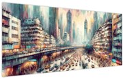 Kép - Városi élet (120x50 cm)