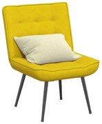 sárga bársony pihenőfotel 64 x 74 x 84 cm