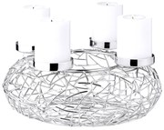 Adventi koszorú Milano (ø 28 cm), rozsdamentes acél - EDZARD
