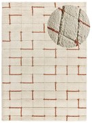 Téglavörös-krémszínű szőnyeg 200x290 cm Brenda – Universal