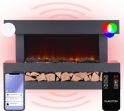 Klarstein Studio Light & Fire 3 Smart, kandalló, 1000/2000 W, MDF, WiFi Control