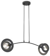 Csillár zsinóron EUFORIA 2xE27/15W/230V fekete