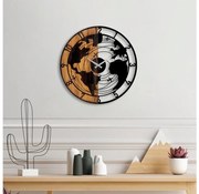 Fali óra 56 cm átmérő, 1xAA, fa/fém kivitel