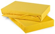 EMI sárga 100% pamutjersey gumis lepedő