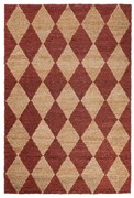 Terrakotta színű kézi szövésű jutakeverék szőnyeg 120x170 cm Effie Diamond – Flair Rugs