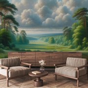 Fotótapéta - Zöld táj (147x102 cm)