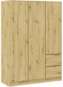 BASIT Gardrób Szekrény Tölgy Színben 150 cm