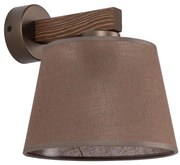 Brilagi - Fali lámpa LATTE 1xE27/15W/230V fenyő/barna