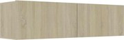 vidaXL sonoma tölgy szerelt fa TV-szekrény 120 x 30 x 30 cm