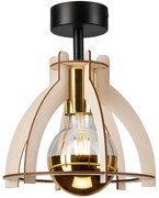 Felületre szerelhető csillár LANDO 1xE27/15W/230V bükkfa