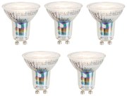 5 darabos Smart GU10 50mm-es dimmelhető LED izzó készlet, 7W 345 lm 2700-6500K
