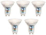 5 darabos Smart GU10 50mm-es dimmelhető LED izzókészlet 4,7W 345 lm 2700-6500K