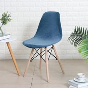 Kagylószék Huzat (bársonyos, kék)