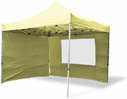 GARTHEN Kerti pavilon PROFI 3 x 3 m champagne + 4 oldalfal