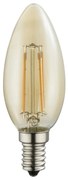 Globo 10588AK E14 borostyán filament gyertya LED fényforrás, 4W, 2200K, 350 lm