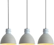 3 darabos rusztikus lógólámpa szett szürke - Dory