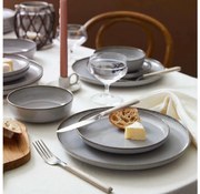 24 darabos szürke porcelán étkészlet