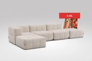 5 Elemes Moduláris Kanapé – Bézs