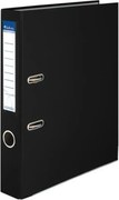 Iratrendező, 50 mm, A4, PP/karton, élvédő sínnel, VICTORIA OFFICE, Basic, fekete (IDI50FK)
