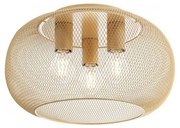 Redo 01-3139 - Mennyezeti lámpa CROKET 3xE27/42W/230V átm. 40 cm arany