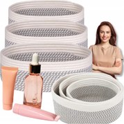 Organizer Boho Szett 3 Db-os Prémium kosár kozmetikai játékok fürdőszoba kosár