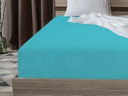 Frottír gumis lepedő PREMIUM türkiz 160x200 cm