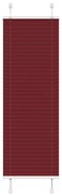 pliszírozott redőny Bordeaux piros 45x100 cm Szövetszélesség