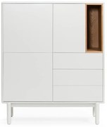 Krémszínű komód 100x120x40 cm Corvo – Teulat