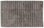 Tiles szürkésbarna pamut fürdőszobai kilépő, 80 x 50 cm - Zone