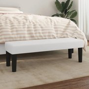 fehér műbőr pad 100 x 30 x 30 cm