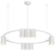 Csillár zsinóron GENESIS 10xGU10/8W/230V fehér