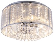Globo WALLA 15091D mennyezeti lámpa, K5 kristály gyöngyökkel, 4x40W E14