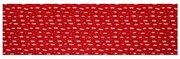 Karácsonyi futószőnyeg Fenyőfák 40 x 150 cm, piros
