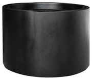 Virágcserép Jumbo Max közepes magasságú, fekete színű, többféle méretben - Pottery Pots méret: XXL - 90 cm, ⌀ 140 cm