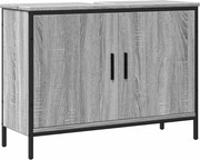 vidaXL szürke sonoma szerelt fa fürdőszobai mosdószekrény 80x30x60 cm