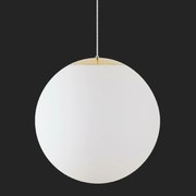 Osmont 62234 Adria S5 Hp üvegfüggő lámpa polírozott sárgaréz fehér IP4