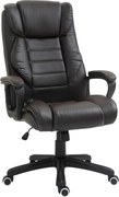 Vinsetto Irodai Szék Masszázs Funkcióval, Ergonomikus Ü Executive Szék Vibrációs Masszázzsal, Dönthető Funkcióval, Magasságban Állítható Írószék Forgó