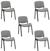 ISO New Tárgyalószék Szürke Irodaszék 5 Darab N