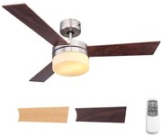 Globo Globo 03813 - Mennyezeti ventilátor ALANA 2xE14/40W/230V + távirányító GL5372