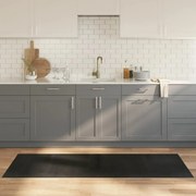 négyszögletű fekete bambusz szőnyeg 70 x 200 cm