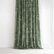 Goldea pamut függöny - gyógynövény levelek 140x150 cm