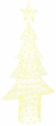Karácsonyfa 240 LED-del Meleg fehér 180 cm Akril