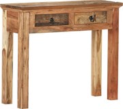 vidaXL tömör akácfa és újrahasznosított fa tálalóasztal 90,5x30x75 cm