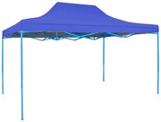 Összecsukható kerti pavilon több típusban-2,9x4,25 méteres-kék-pavilon