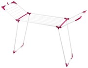 WENKO 3774021100 - Ruhaszárító állvány SUMMER DRY 153x76 cm fehér/rózsaszín