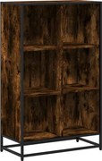 vidaXL Könyves szekrény füstölt tölgy 65,5x33x107,5 cm Gépelt fa